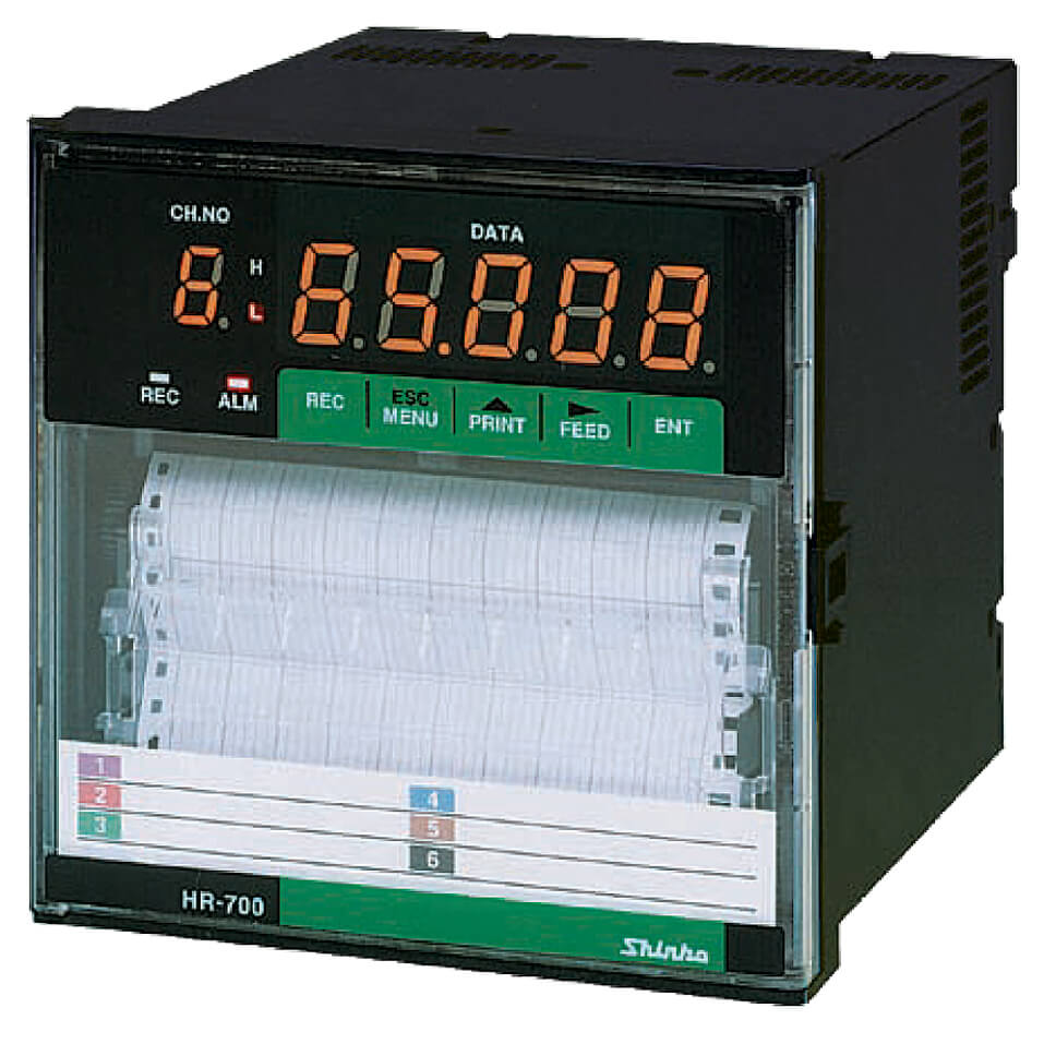 Przemysłowe rejestratory temperatury z zapisem na papierze HR-706